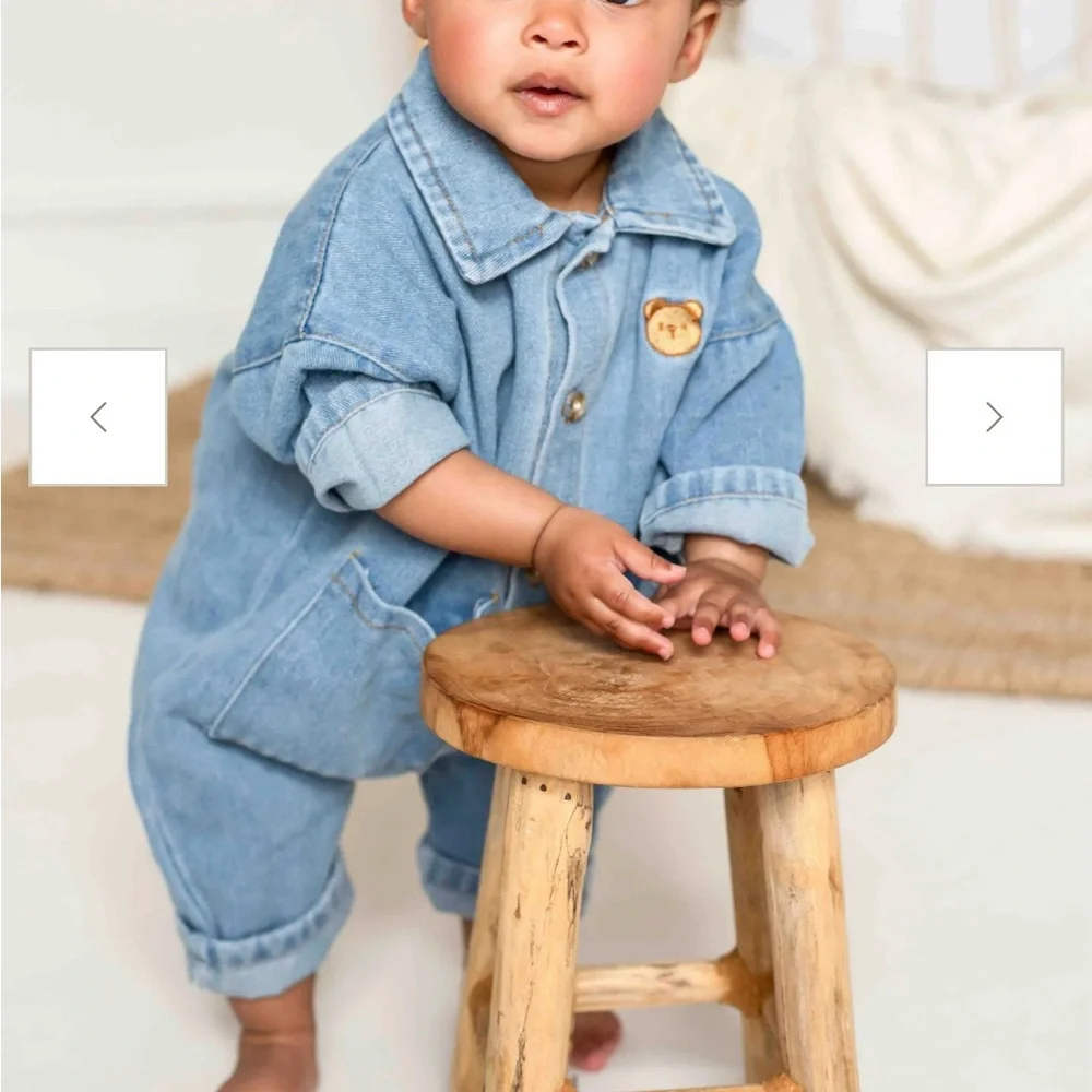 Blue Denim Kids Bodysuit